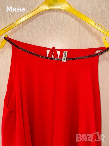 Червена рокля, снимка 2 - Рокли - 41323729