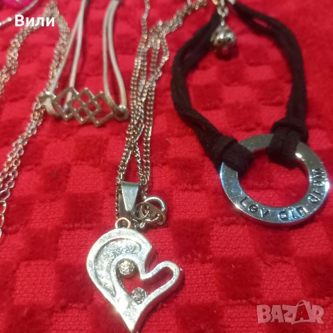 Бижутерия, лот от колиета и гривни, снимка 3 - Колиета, медальони, синджири - 53574967