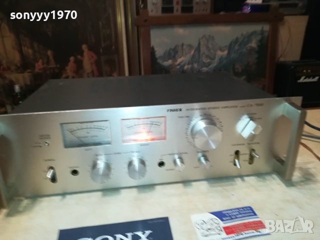 FISHER STEREO AMPLIFIER-MADE IN JAPAN 2306230708LDOORS, снимка 3 - Ресийвъри, усилватели, смесителни пултове - 41326558