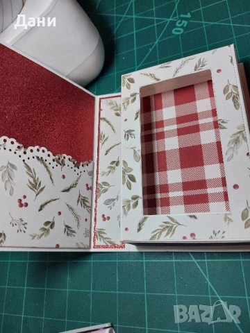 Коледна рамка и коледни картички с място за шоколад(пари), снимка 4 - Други - 52380500