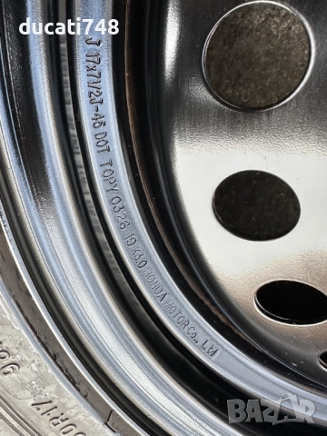 4бр. OEM железни джанти 17" 5x114.3 - Honda, снимка 7 - Гуми и джанти - 52906478