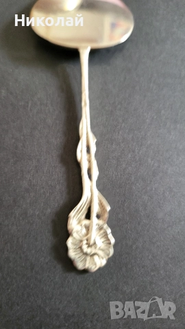 Красива Сребърна шпатула с множество маркировки , снимка 4 - Антикварни и старинни предмети - 52997139