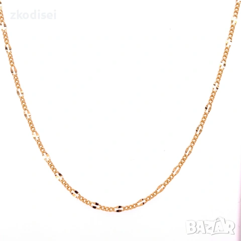 Златен синджир 2,49гр. 39,0см. 14кр. проба:585 модел:37713-3, снимка 2 - Колиета, медальони, синджири - 53736518