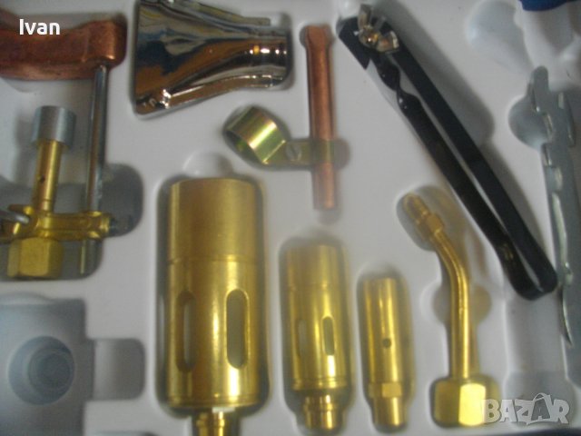 CFH PROFI-Нов Немски Старо Качество Сет/Комплект Газов Поялник/Дюзи-9 Части в Метален Куфар, снимка 8 - Поялници и запояване - 42415042