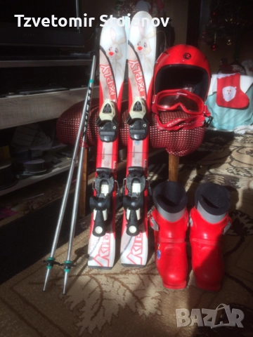 Детски ски, обувки и щеки - подарък каска и очила!