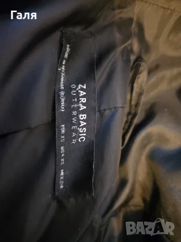 Черно палто Zara, снимка 2 - Палта, манта - 56269204