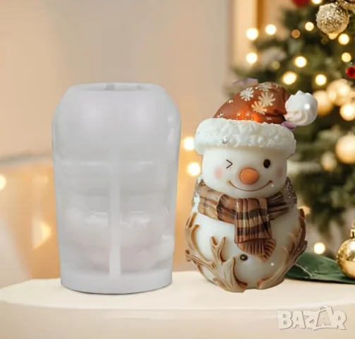 Молд снежен човек с рога , снимка 3 - Форми - 48789392