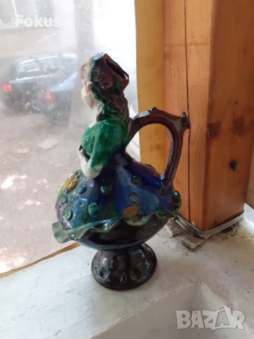 Стара българска троянска керамика стомна делва крондир, снимка 2 - Антикварни и старинни предмети - 51276556