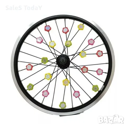 Декорация за спици на колело, Рефлектори за вело Спици, 24 бр, снимка 3 - Аксесоари за велосипеди - 49747496