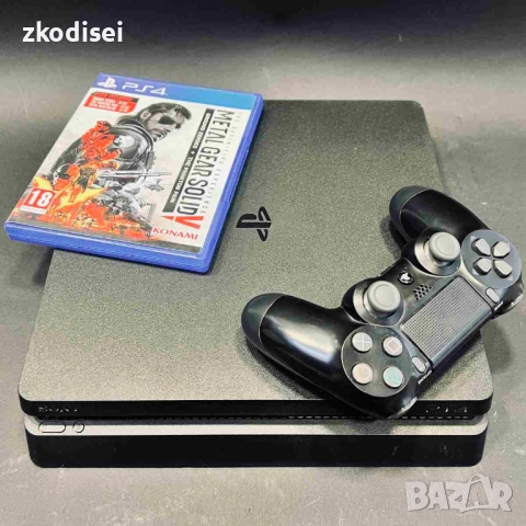 Конзола SONY - PS4 SLIM с 1бр. джойстик и 1бр. игра