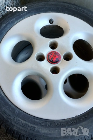 Летни гуми с джанти 15-ки, за Алфа 146,5, снимка 4 - Гуми и джанти - 53236923