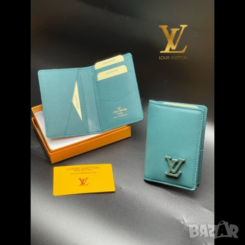 визитници от естествена кожа louis vuitton, снимка 11 - Портфейли, портмонета - 51410830