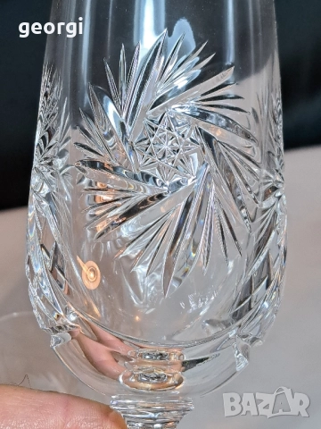 немски кристални чаши оловен кристал 29/1, снимка 6 - Чаши - 52027128