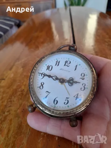 Стар часовник,будилник Blessing, снимка 2 - Антикварни и старинни предмети - 48756969