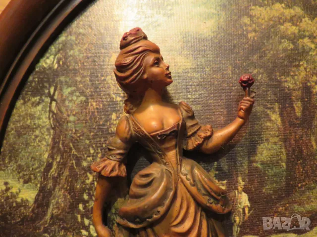 Старинна италианска барелефна картина Серенада за любимата  с маркировка еротика секс, снимка 2 - Картини - 49936691