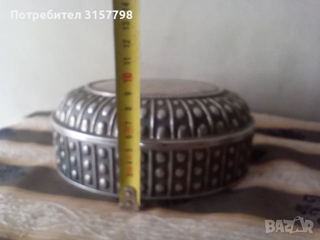 посребрена кутия за бижута, снимка 2 - Други ценни предмети - 50612060