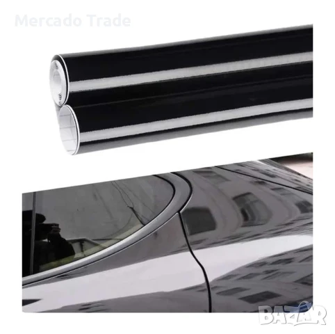 Фолио Mercado Trade, Черен гланц, 1.52м