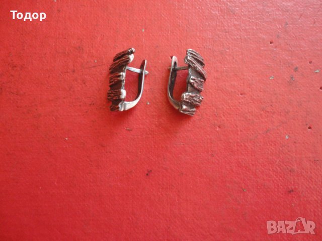 Страхотни сребърни обеци обици 5