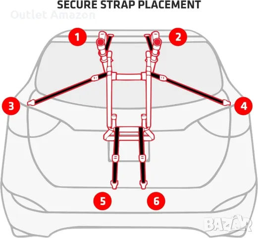 Багажник за велосипеди Allen Sports Deluxe 3 за багажник

, снимка 6 - Аксесоари и консумативи - 50370171