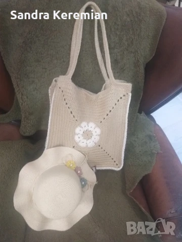 плетена чанта, снимка 3 - Чанти - 50696928