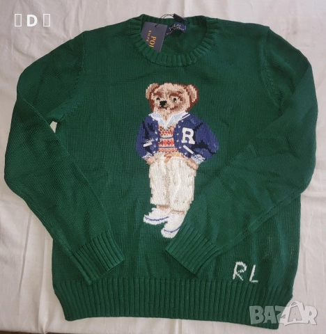 Ralph lauren bear пуловер М, снимка 2 - Блузи с дълъг ръкав и пуловери - 52637898