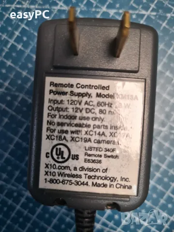 Оригинален захранващ адаптер XM13A 12V 80mA X10.com, снимка 3 - Друга електроника - 50044641
