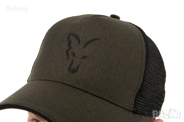 Шапка Fox Collection Trucker Cap Green & Black, снимка 6 - Екипировка - 41388453