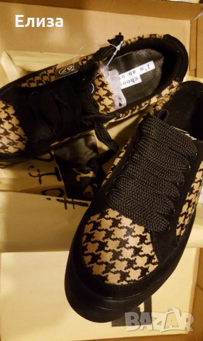 сникърски на платфома от естествена кожа/велур пепит Sixty Seven outsider, снимка 2 - Кецове - 34741451