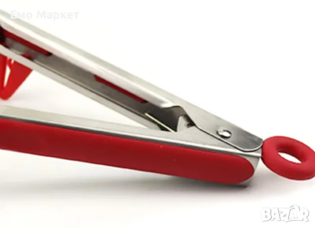 Щипка за готвене Bohmann, 27см., Неръжд. стомана със силикон, Червен, снимка 4 - Други - 49455660