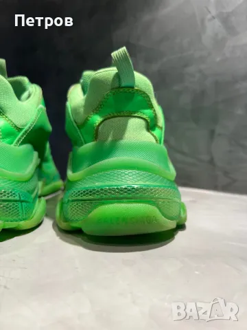 КАТО НОВИ Balenciaga Triple S Green 100% оригинални, снимка 9 - Ежедневни обувки - 48815078