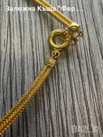 Златен комплект гривна и колие, снимка 6 - Бижутерийни комплекти - 53427988