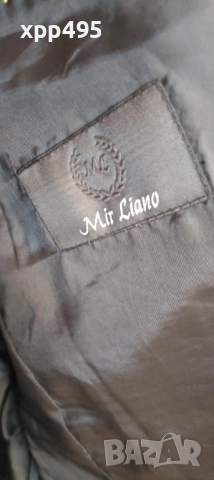 Черен костюм на тънки райета като нов, снимка 4 - Костюми - 52596485