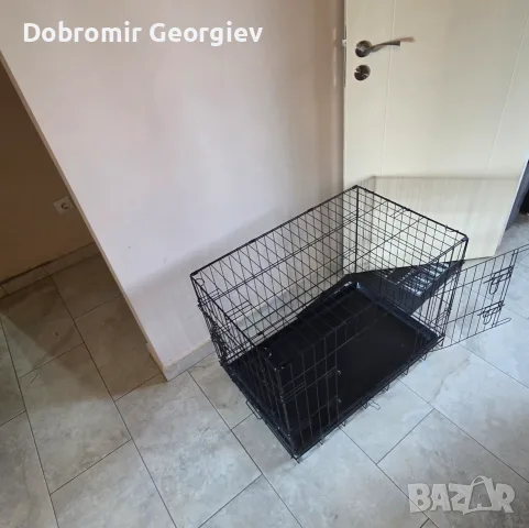 Duvo сгъваема метална клетка за куче 76×48×54 см - 2 врати, снимка 3 - За кучета - 55812258