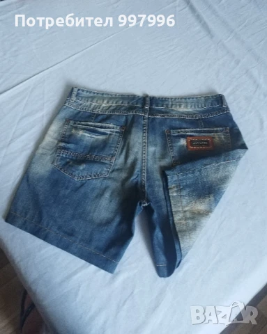 къси дънки- DSQUARED- унисекс XL размер, снимка 4 - Къси панталони и бермуди - 50990457