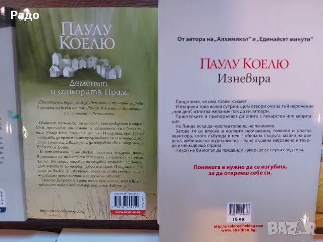 Книги Паулу Коелю роман любовна книга еротика Изневяра 18% Сиво Пленена Сатанински дела да не пуша, снимка 9 - Художествена литература - 48562514