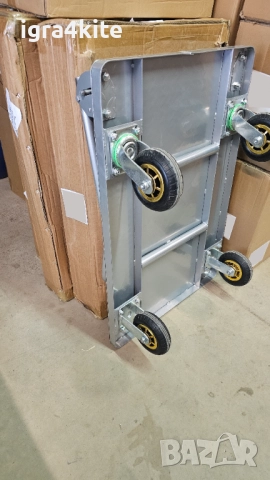 Налични нови сгъваеми платформени колички за кашони и стоки за улеснение на склад и работа, снимка 7 - Друго търговско оборудване - 51500991