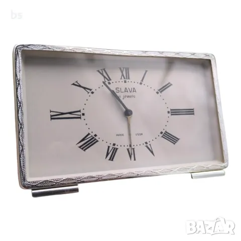 Ретро механичен будилник Slava (обслужен), снимка 2 - Антикварни и старинни предмети - 49842249