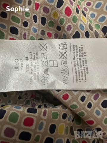 Копринен топ Liu.Jo, снимка 3 - Корсети, бюстиета, топове - 53859963