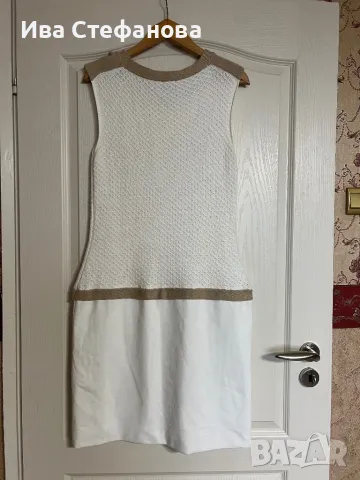 Стилна нова  класическа елегантна бяла рокля тип Chanel , снимка 3 - Рокли - 48228584