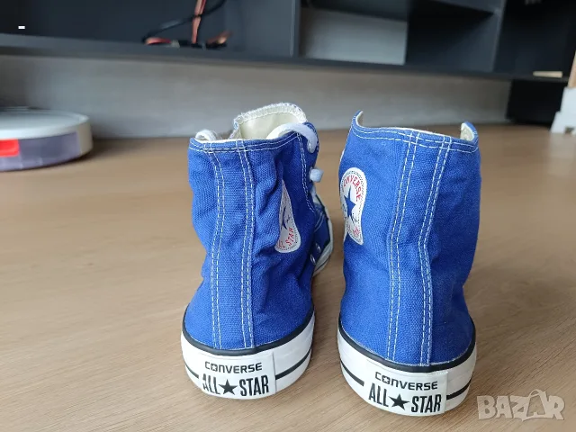Чисто нови оригинални кецове Converse Chuck Taylor All Star (високи), сини – размер 44 (без кутия), снимка 5 - Кецове - 56041995