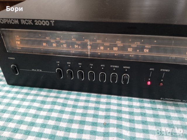 EUROPHON тунер, снимка 5 - Радиокасетофони, транзистори - 41417121