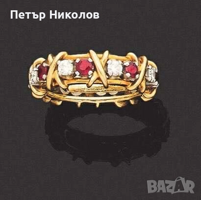 Tiffany & Co Schlumberger оригинален пръстен с диаманти