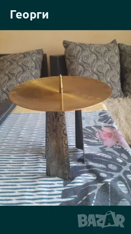 Красив метален свещик