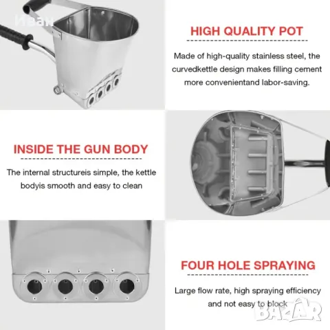 Пневматична машина за нанасяне на мазилка, снимка 6 - Други инструменти - 48798133