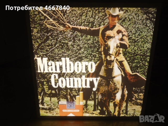 Marlboro светеща табела 60x60x3 см.