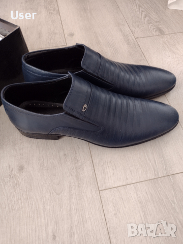 Мъжки елегантни обувки естествена кожа leather 45 46 made in Turkey  , снимка 2 - Официални обувки - 44695158