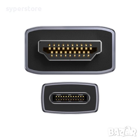 Кабел USB Type C - HDMI 2.0 4K 60Hz 1m Baseus WKGQ010001 Черен Cable USB Type-C to HDMI , снимка 3 - Кабели и адаптери - 38623450