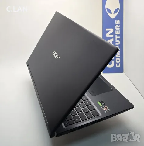 Acer Aspire 7 A715-41G Ryzen 5 3550H/16GB/512SSD/GTX 1650-4GB/FHD/Подсветка, снимка 10 - Лаптопи за дома - 55909349