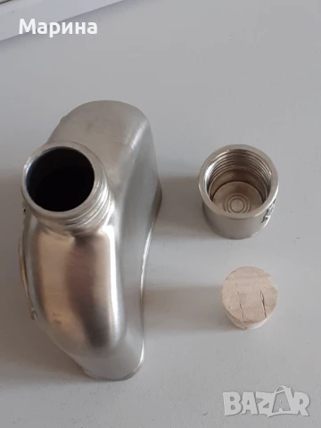 Джобна манерка от калай  Antik*Vintage#78, снимка 5 - Антикварни и старинни предмети - 50737158