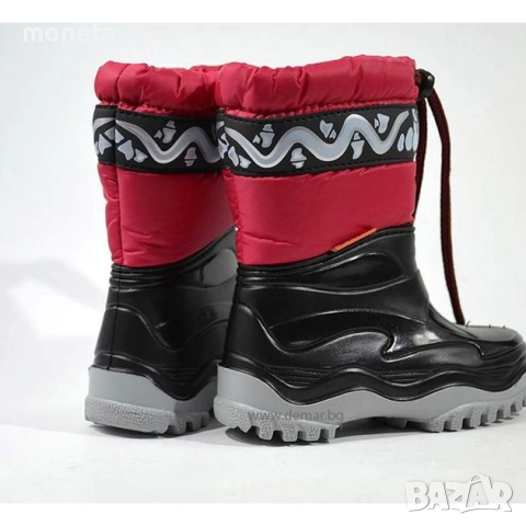 39,90лв „DEMAR“: Нови детски боти /апрески с Топла подплата. Размери 24-35. ЧЕРВЕН, снимка 3 - Бебешки боти и ботуши - 51687399
